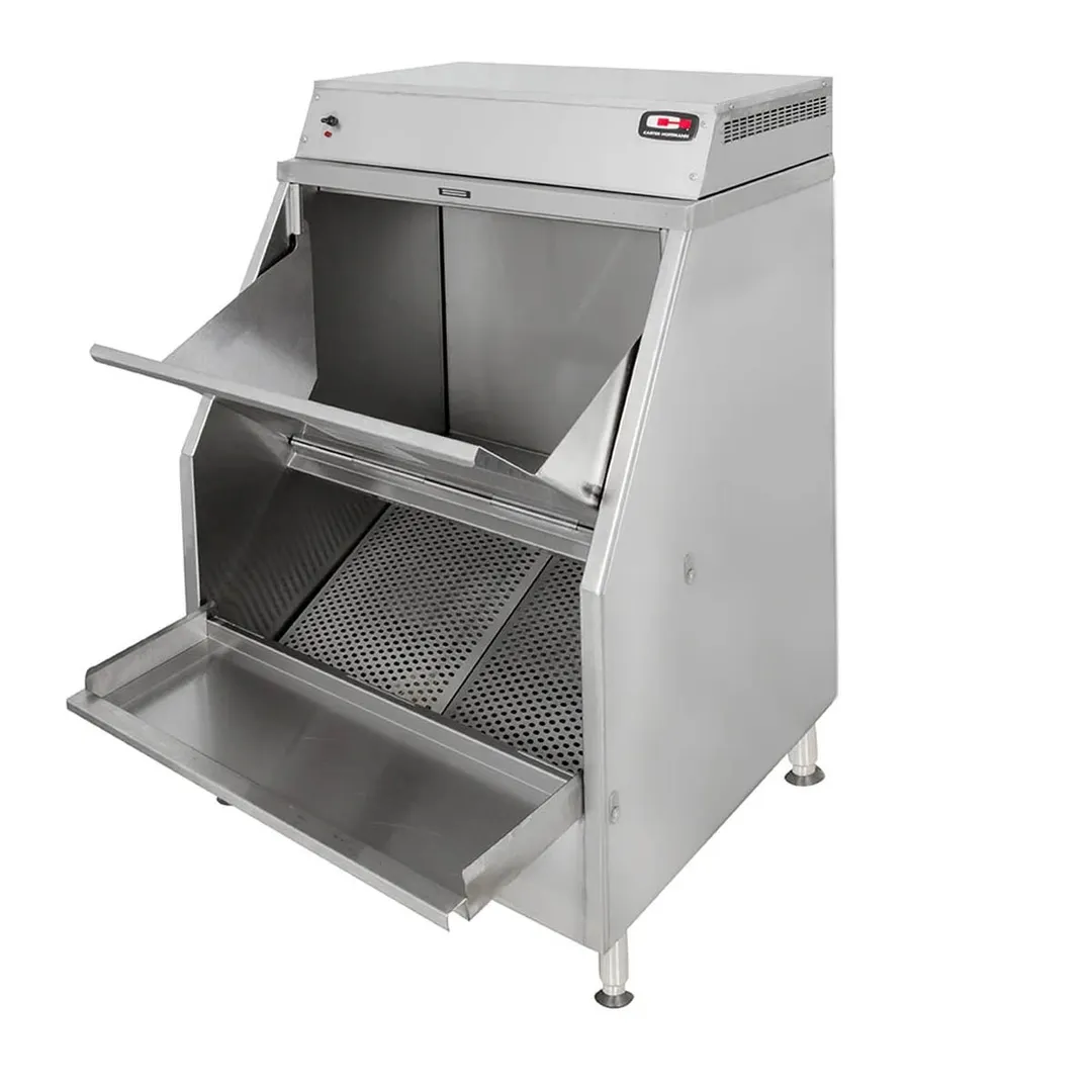Carter-Hoffmann CW4E Stainless Steel Bulk Chip Warmer with Gravity Feed, 44 Gallons