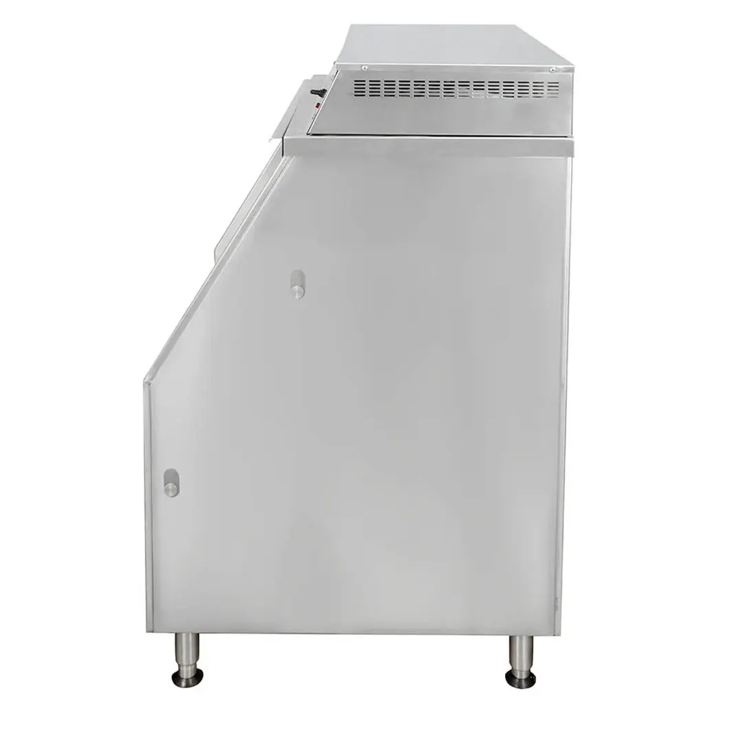 Carter-Hoffmann CW4E Stainless Steel Bulk Chip Warmer with Gravity Feed, 44 Gallons