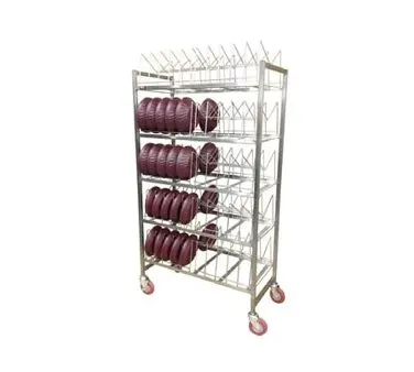 Carter-Hoffmann DMR50 73" Dome Drying Rack with Removable Wire Caddy and Stainless Steel