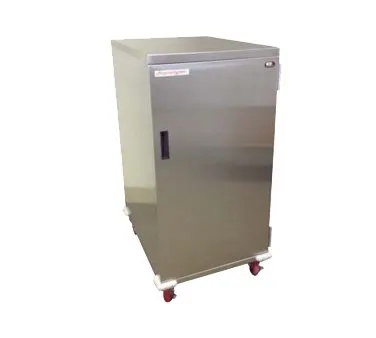 Carter-Hoffmann ESDST6 Stainless Steel 6 Tray Economy Patient Tray Cart w/ Single Door