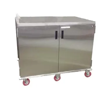 Carter-Hoffmann ETDTT24 Stainless Steel 24 Tray Economy Patient Tray Cart w/ 2 Doors