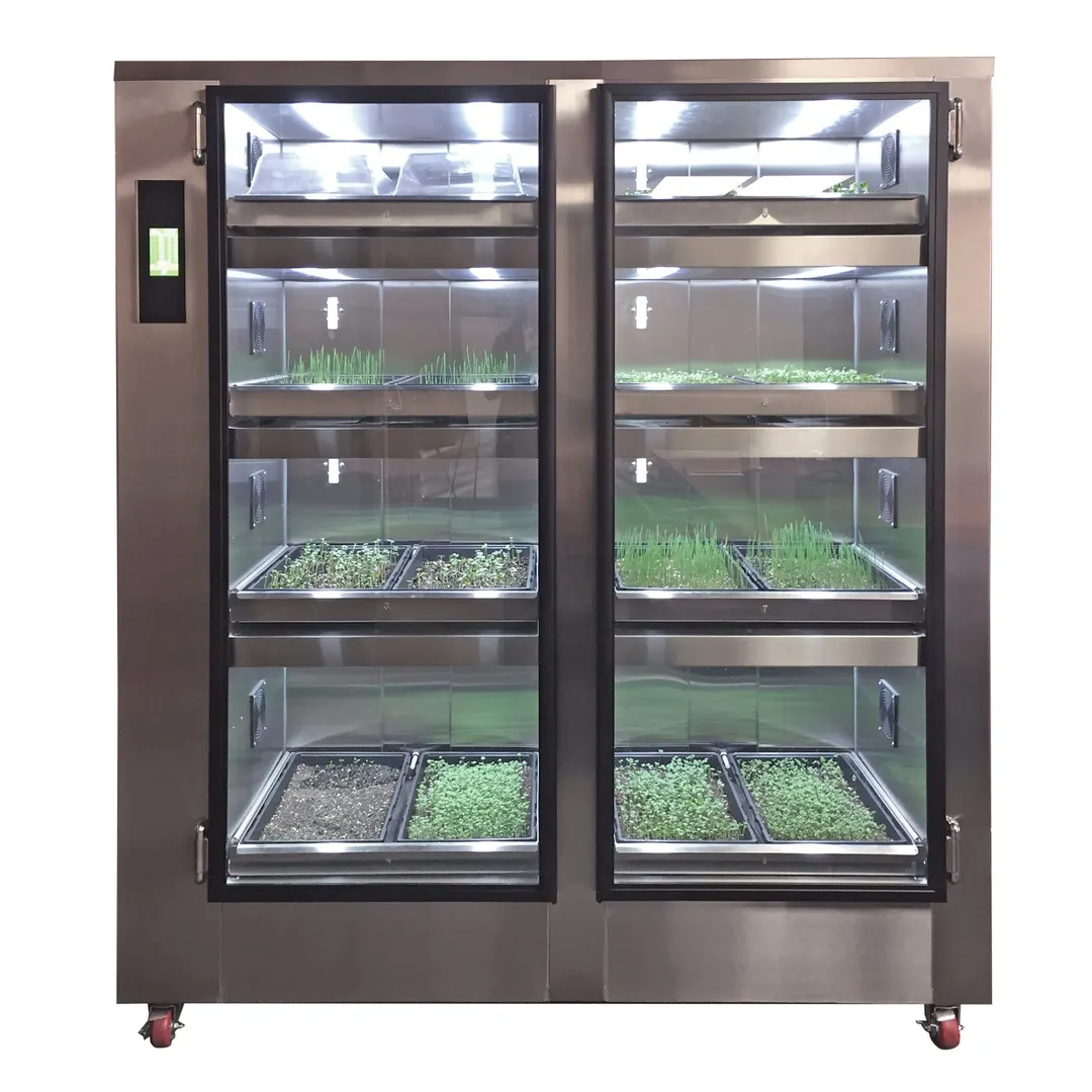 Carter-Hoffmann GC42 Gardenchef Herb & Microgreen Growing Cabinet, 65" 2-Door, 8 Zones, Stainless Steel
