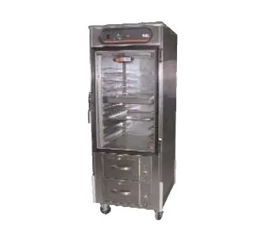 Carter-Hoffmann HL8-10-RW "Full Height" 1-Door Solid Heated Holding Cabinet, 20 12"x20" Pan Capacity, Stainless Steel