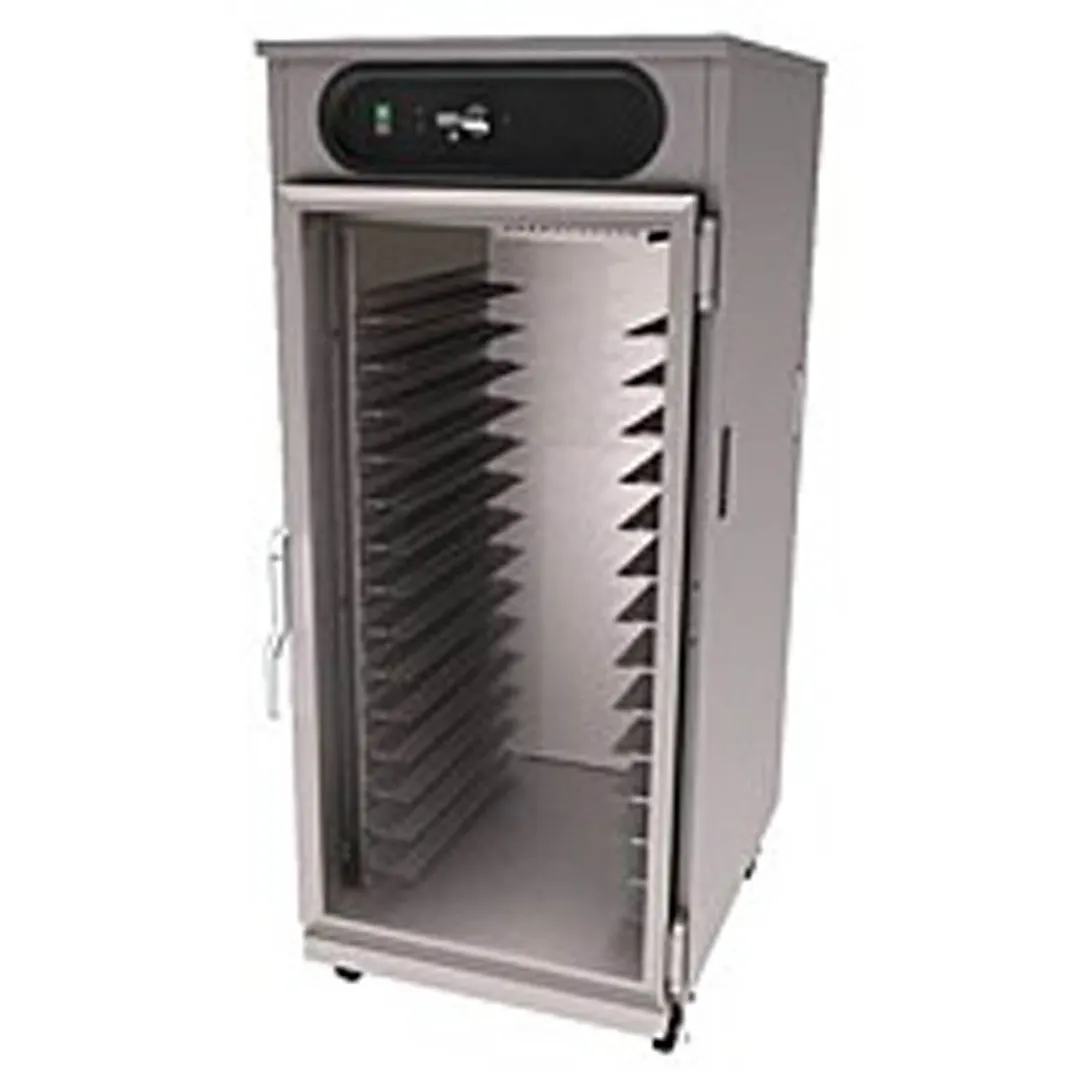 Carter-Hoffmann HL8-14 3/4" Height 1-Door Solid Stainless Steel Heated Holding Cabinet, 28-12"x20"/14-18"x26" Pan Capacity