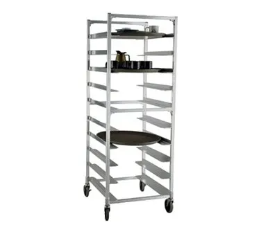 Carter-Hoffmann O1610 10 Pan Aluminum Mobile Sheet Pan Rack w/ 6" Bottom Load Slides