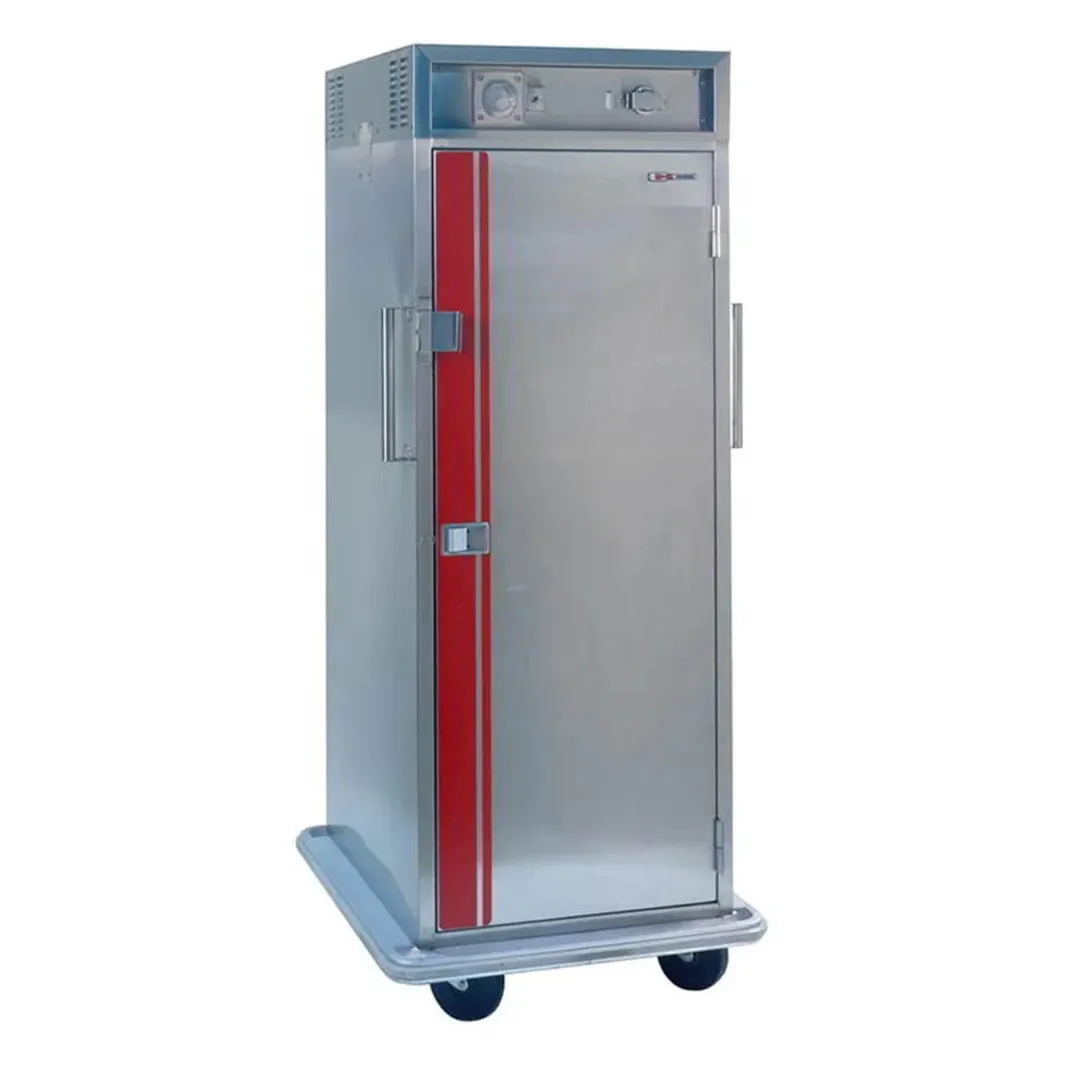 Carter-Hoffmann PH1840 1-Section Heated Holding Cabinet, 73-78" Height, Stainless Steel, Solid Door, Mobile