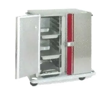 Carter-Hoffmann PH1860 2-Door "55-60" Heated Holding Cabinet, Stainless Steel, Mobile, 52 12"x20" or 26 18"x26" Pans