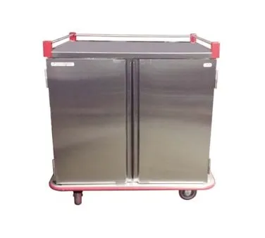 Carter-Hoffmann PTDTT36 Stainless Steel Two Doors Performance Patient Tray Cart, (36) Tray