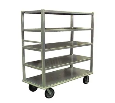 Carter-Hoffmann T725 Aluminum 5-Shelf Queen Mary Cart w/ 2500 lb. Capacity, Marine Edges
