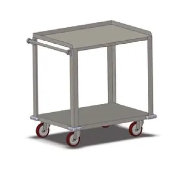 Carter-Hoffmann UC3S2433 Stainless Steel Three Shelf Utility Cart w/ 700 lb. Capacity