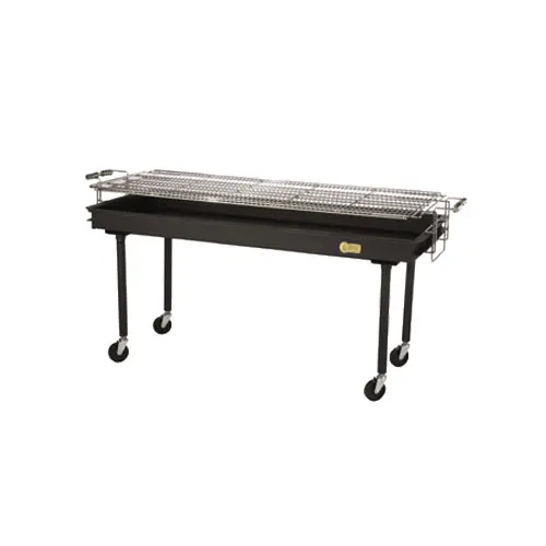 Crown Verity CV-BM-60 72" Portable Outdoor Charbroiler Charcoal Grill, 60" x 24" Surface