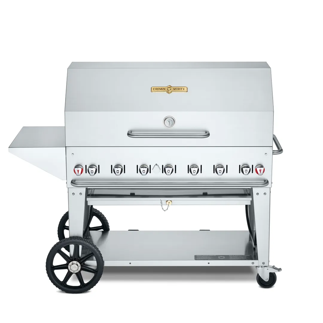 Crown Verity CV-MCB-48-SI 50/100-PKG 48" Outdoor Grill Pkg, 50/100 lb. LP Tank Capacity