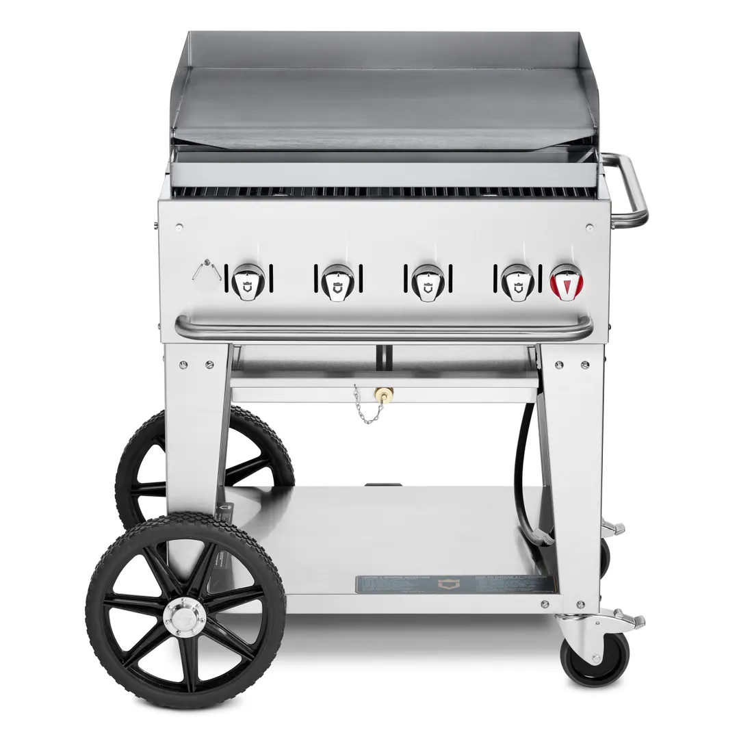 Crown Verity CV-MG-30NG Outdoor Griddle, Mobile, Natural Gas, 4 Burners