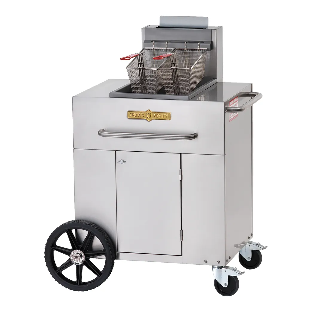 Crown Verity CV-PF-1NG Outdoor Fryer, Portable, Natural Gas, Single Tank
