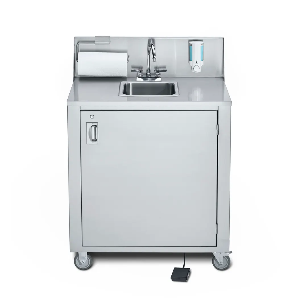 Crown Verity CV-PHS-1 Portable Hand Sink, Hot & Cold Water