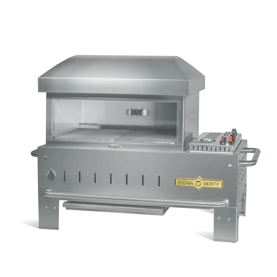 Crown Verity CV-PZ24-TT Double Deck Gas Countertop Pizza Oven w/ (2) 10" Pizza Capacity, LP