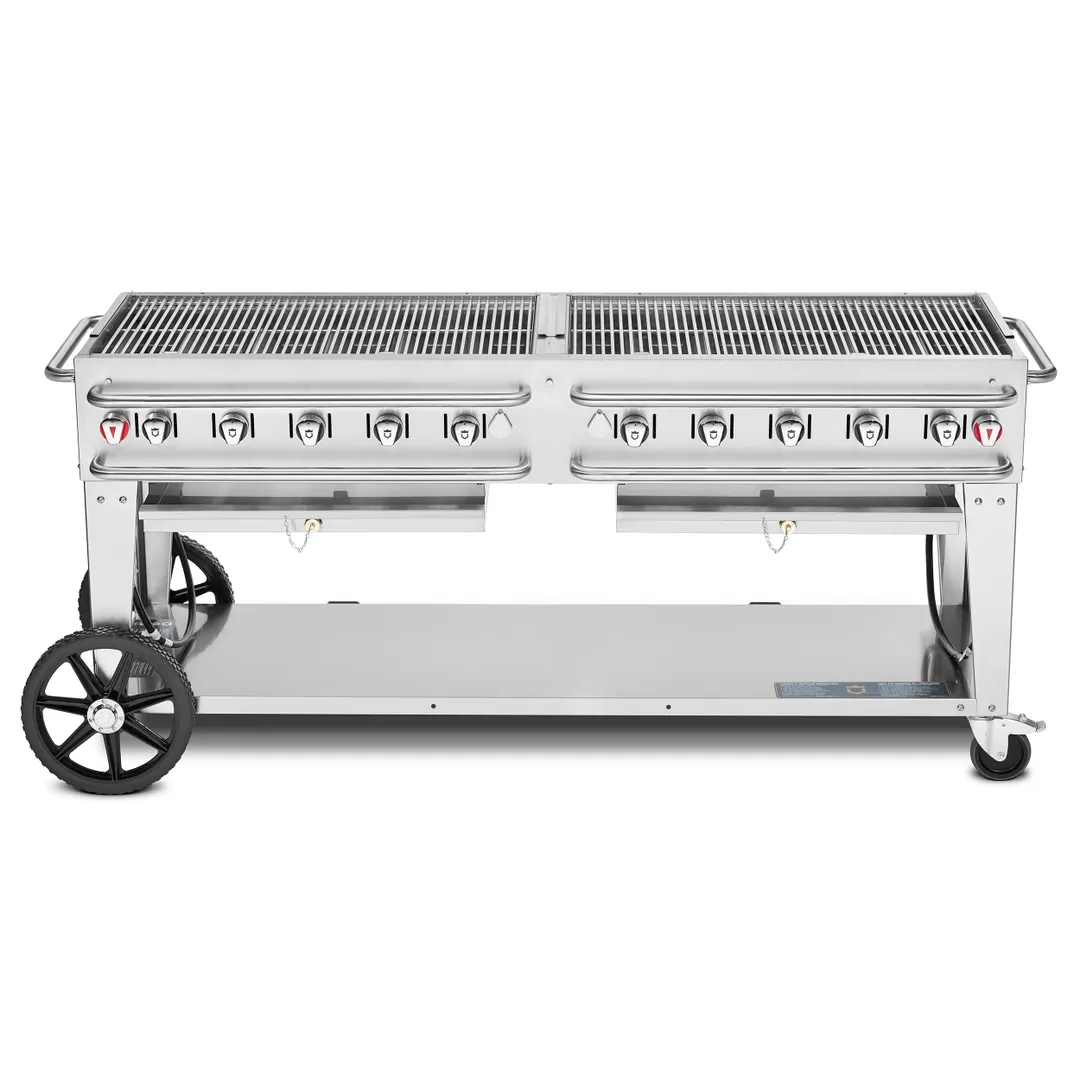 Crown Verity CV-RCB-72 72" Pro Series LP Gas Outdoor Rentall Grill, 159.000 BTU