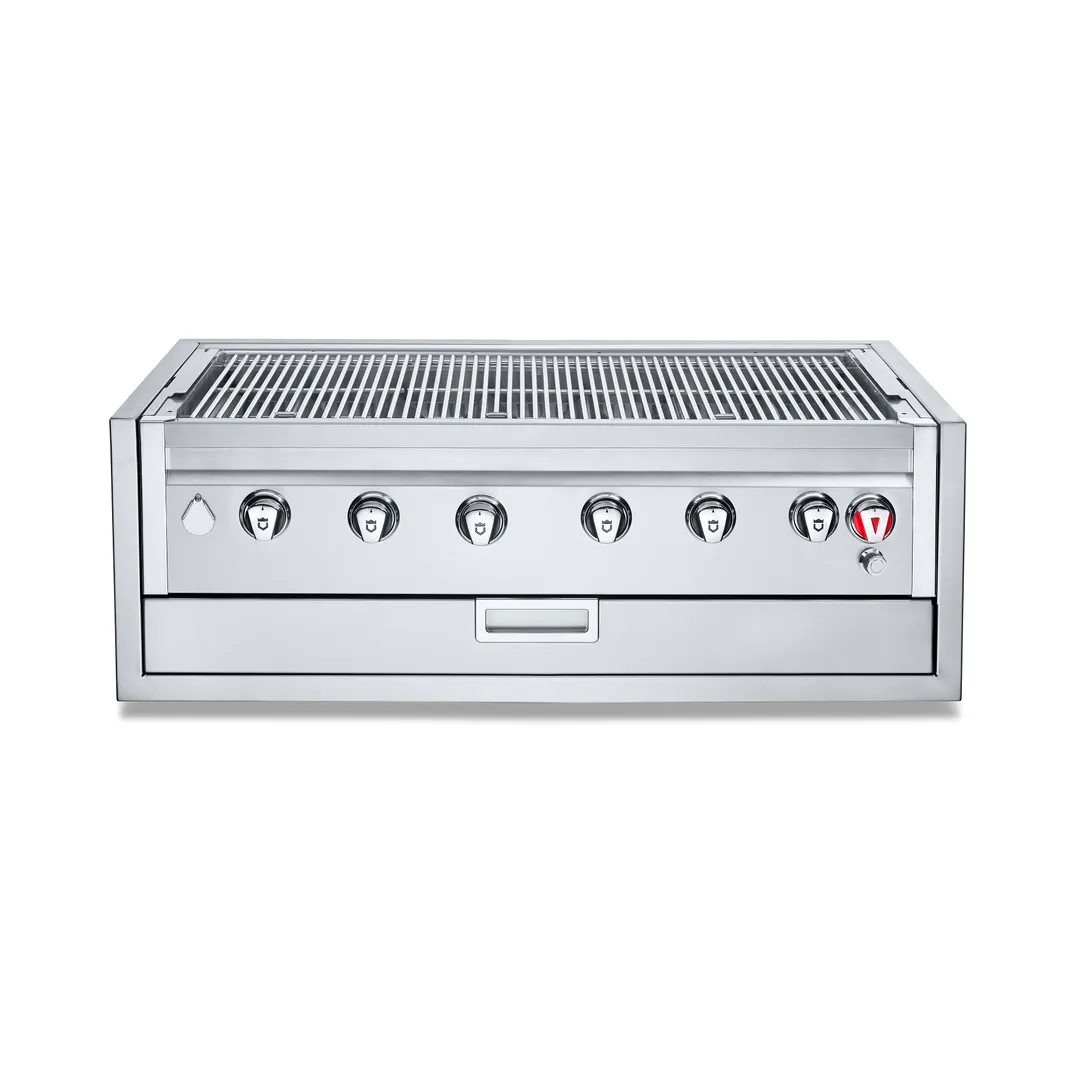 Crown Verity IBI42-GO 42" Built-In Outdoor Charbroiler/Grill Only, 6 Burners, 94.000 BTU