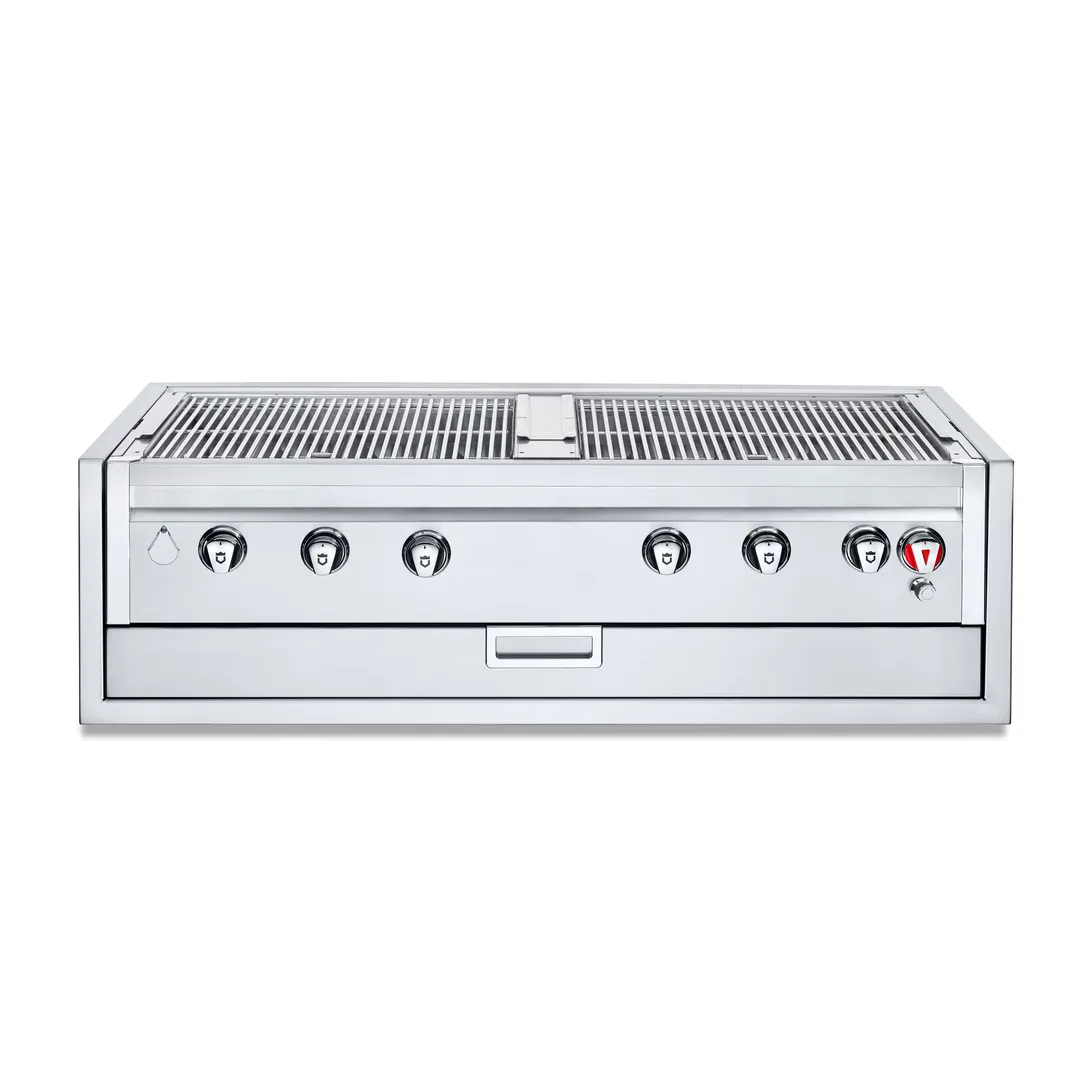 Crown Verity IBI482RD-GO 48" Built-In Outdoor Charbroiler/Grill Only, 6 Burners, 93.000 BTU
