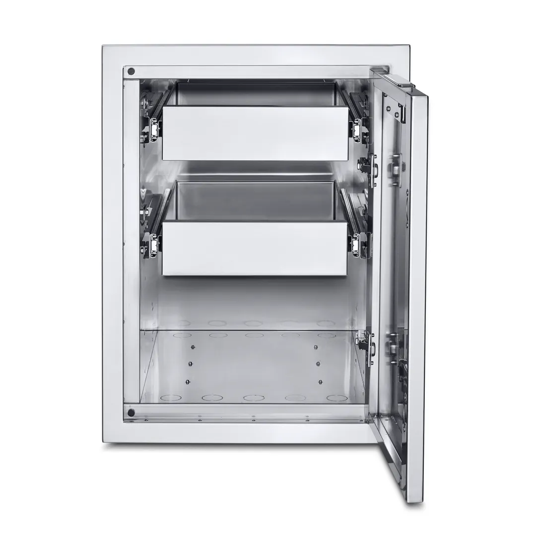 Crown Verity IBILC-2D Infinite Series Large Built-In Cabinet with (2) Single Drawers