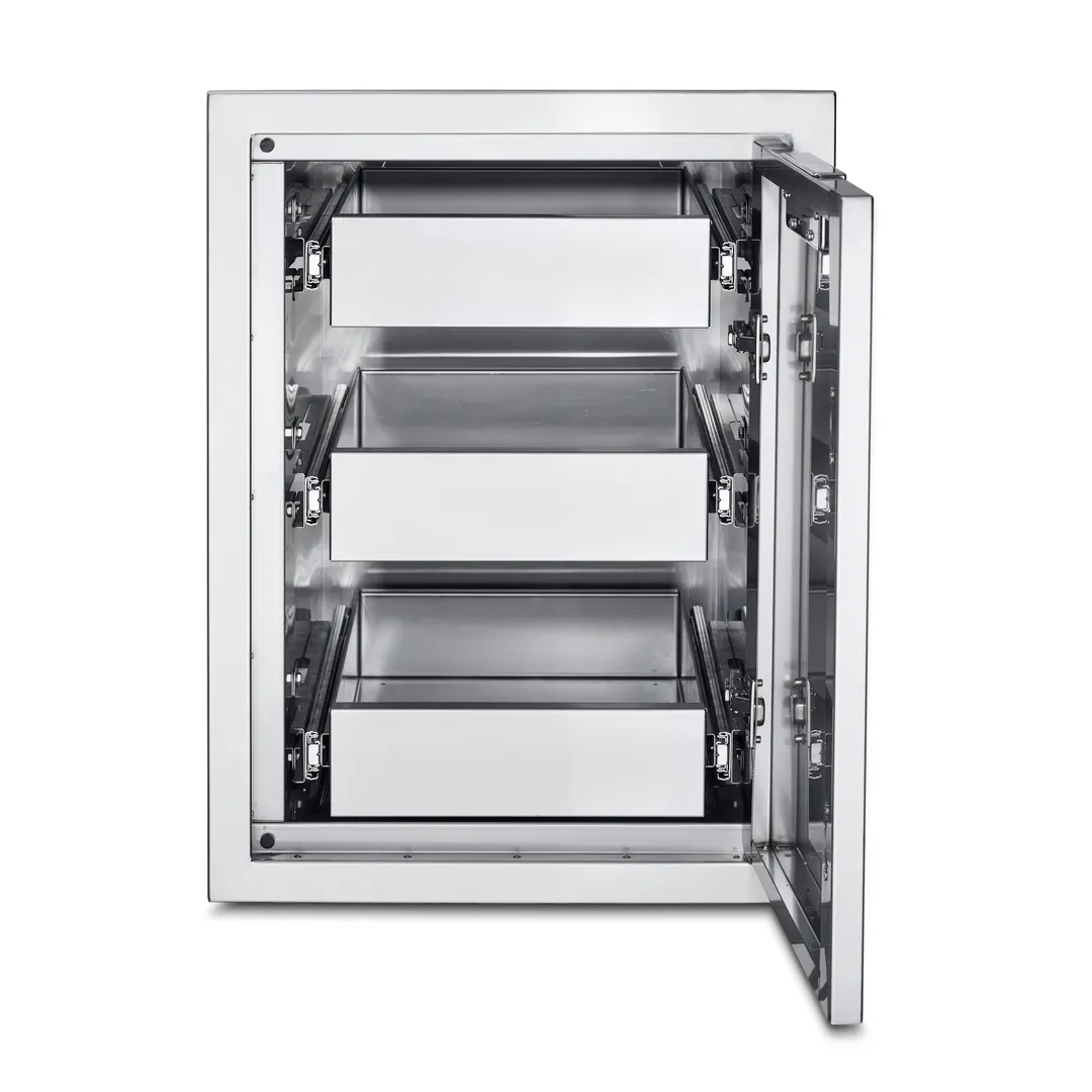 Crown Verity IBILC-3D Infinite Series Large Built-In Cabinet with (3) Single Drawers