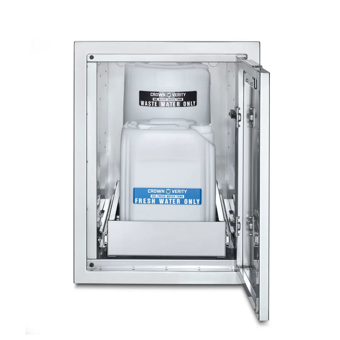 Crown Verity IBILC-SK-WBS Infinite Series Large Built-In Cabinet with Water Bin Storage
