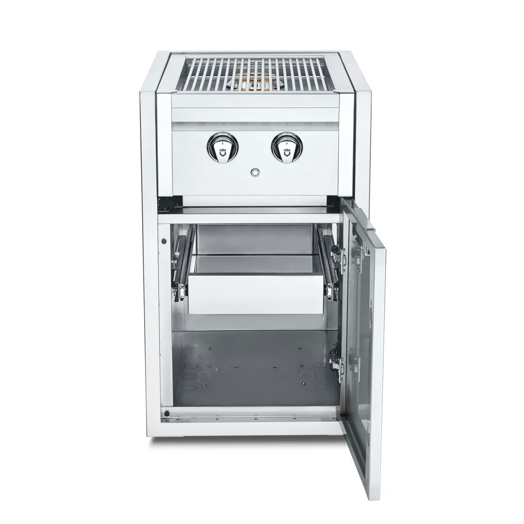 Crown Verity IBISC-SB-1D Infinite Series Small Cabinet with Built-In Dual Side Burner & Single Drawer