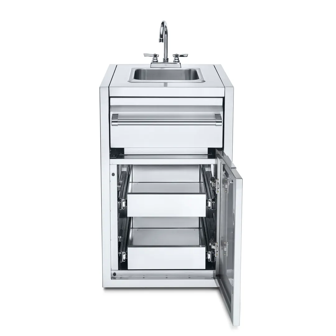 Crown Verity IBISC-SK-2D Small Built-In Cabinet with Sink & (2) Drawers