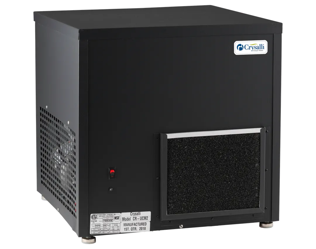 Crysalli CR-UCM2-SW-2 Undercounter Chiller, 68 L/18 gal/hr, 40-100°F, 1/3 HP, 120 V