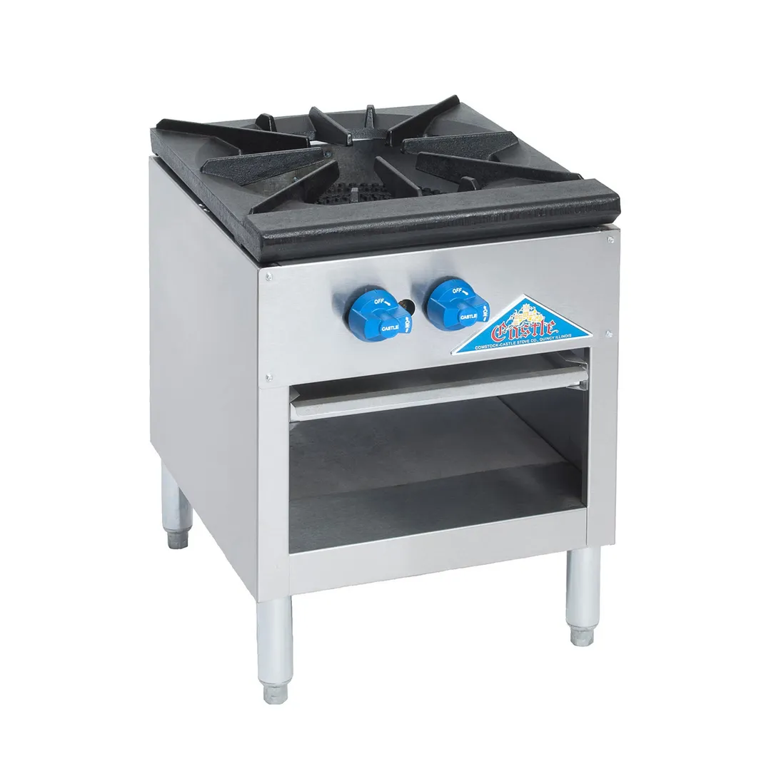 Comstock-Castle CSP18 18" Gas Stock Pot Range w/ (1) Three Ring Burner, Manual Control, 110.000 BTU