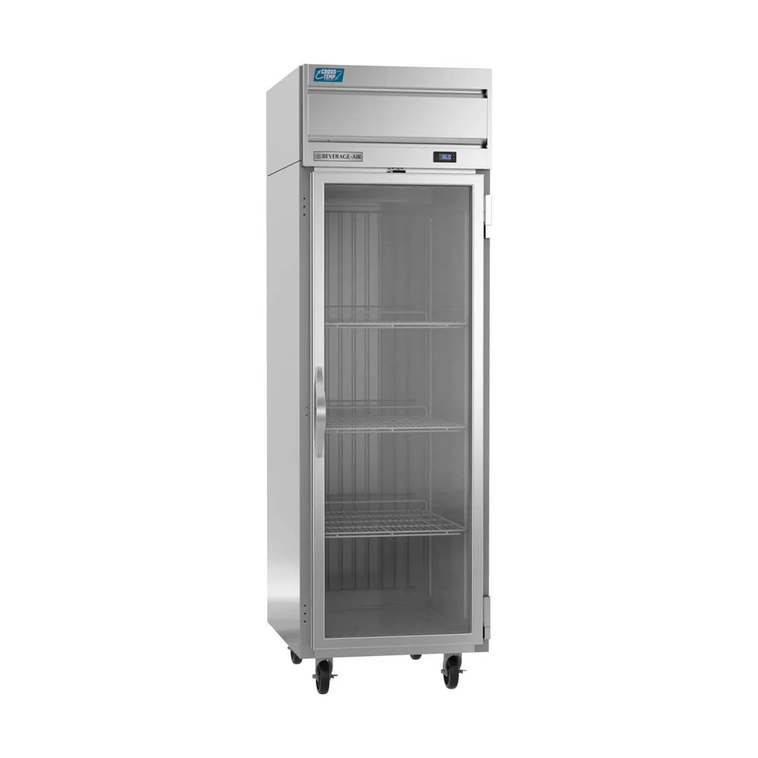 Beverage Air CT1HC-1G 26" 1-Section Convertible Refrigerator Freezer w/ Glass Door, 23 cu. ft.