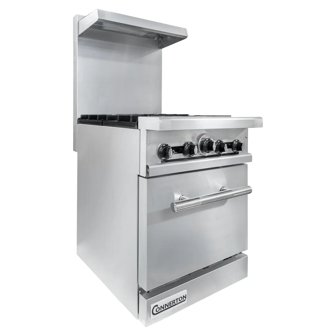 Connerton CN24-4 24" Gas Restaurant Range, (1) Standard Oven, (4) Open Burners