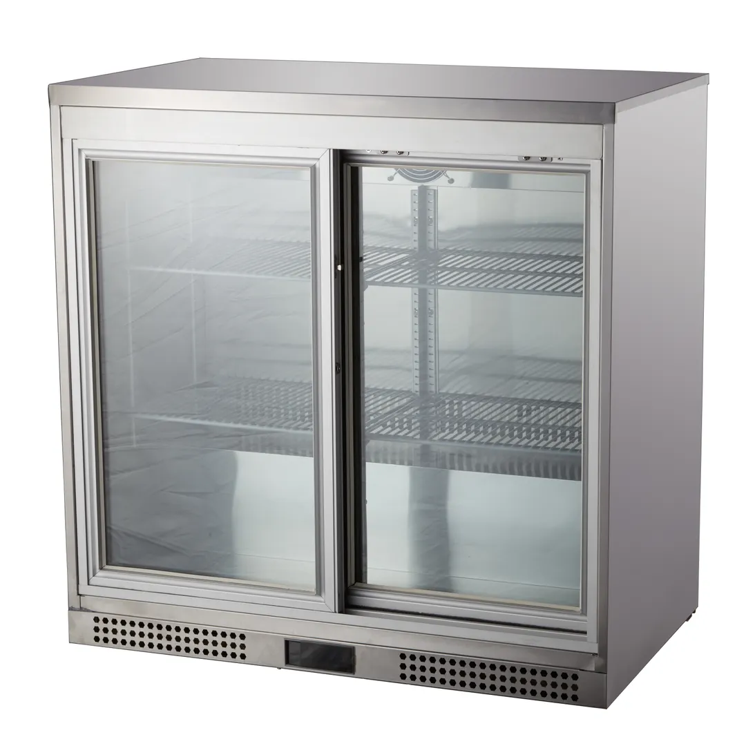 Connerton GBB-230 35" Two Section Back Bar Cooler with Glass Door, 7.5 cu. ft.