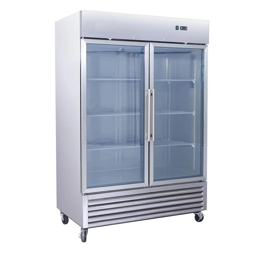 Connerton GST49-BRG 54" Two Glass Door Reach-In Refrigerator, Bottom Mount