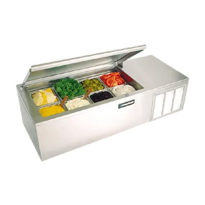 Delfield CTP 8146-NBP 46" Raised Condiment Rail, 4 Pan Capacity