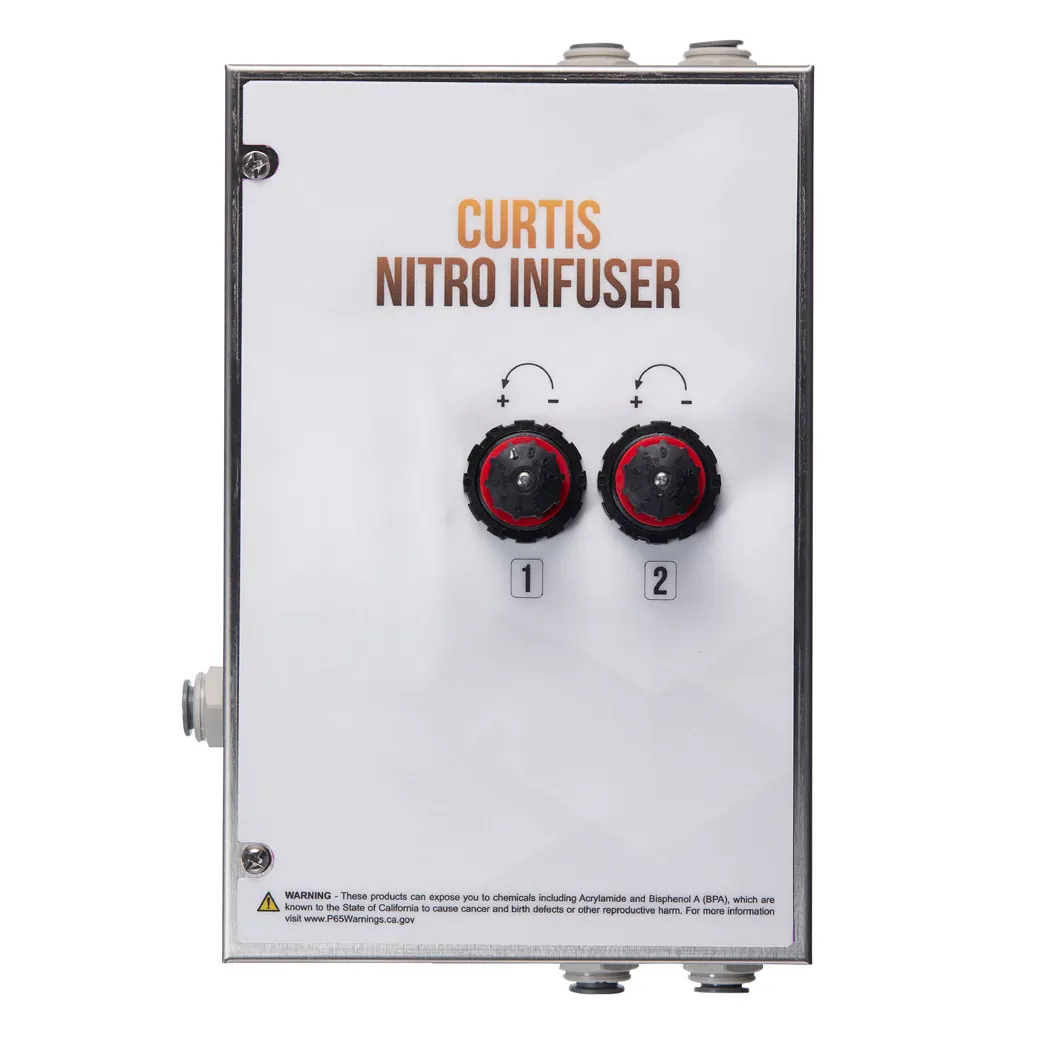 Curtis NIB2 Nitro Infuser Box, 2 Heads, Needle Valves, Speedfit Connection, Stainless Steel