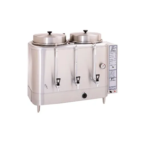 Curtis URN-1000-12 S.Steel Coffee Urn Brewer, Electric - Twin Station / 10 Gal - 10kW / 220V