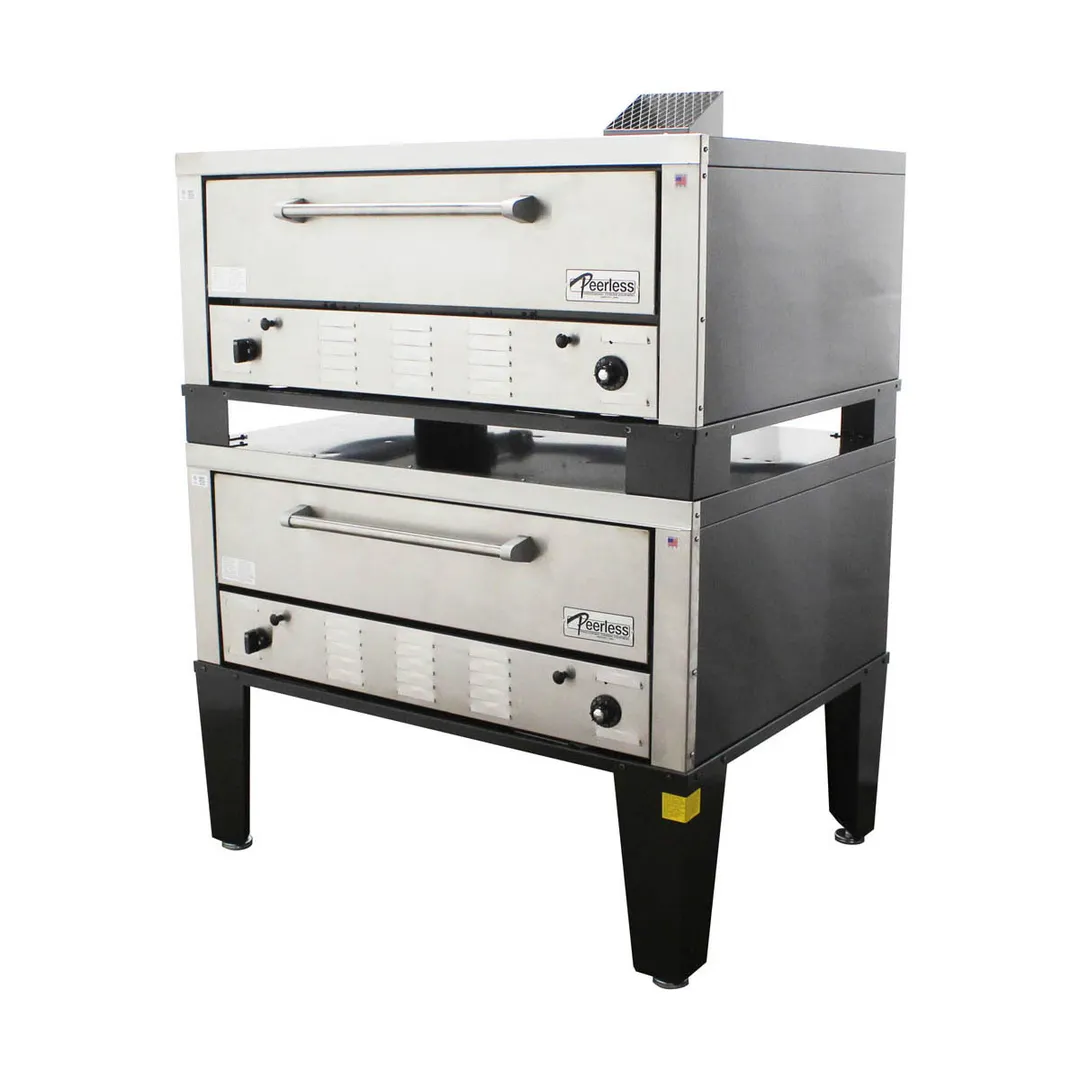 Peerless CW42P 50" Gas Pizza Deck Oven, Double Deck