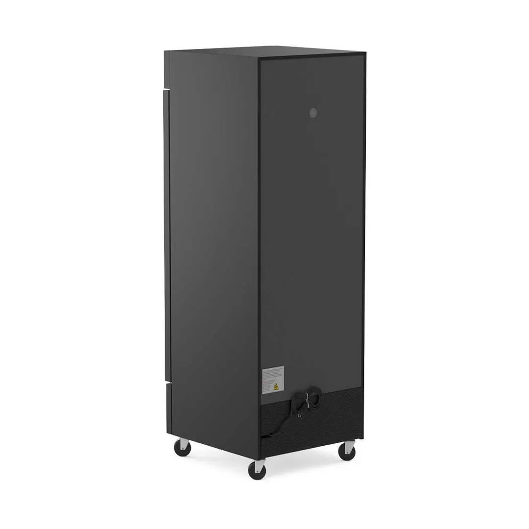 Coldline D30-B - 30" Freezer, 23 cu ft, Black, 3/4 HP R290, Temp Control, Light, Shelves, 90° Stay‑Open