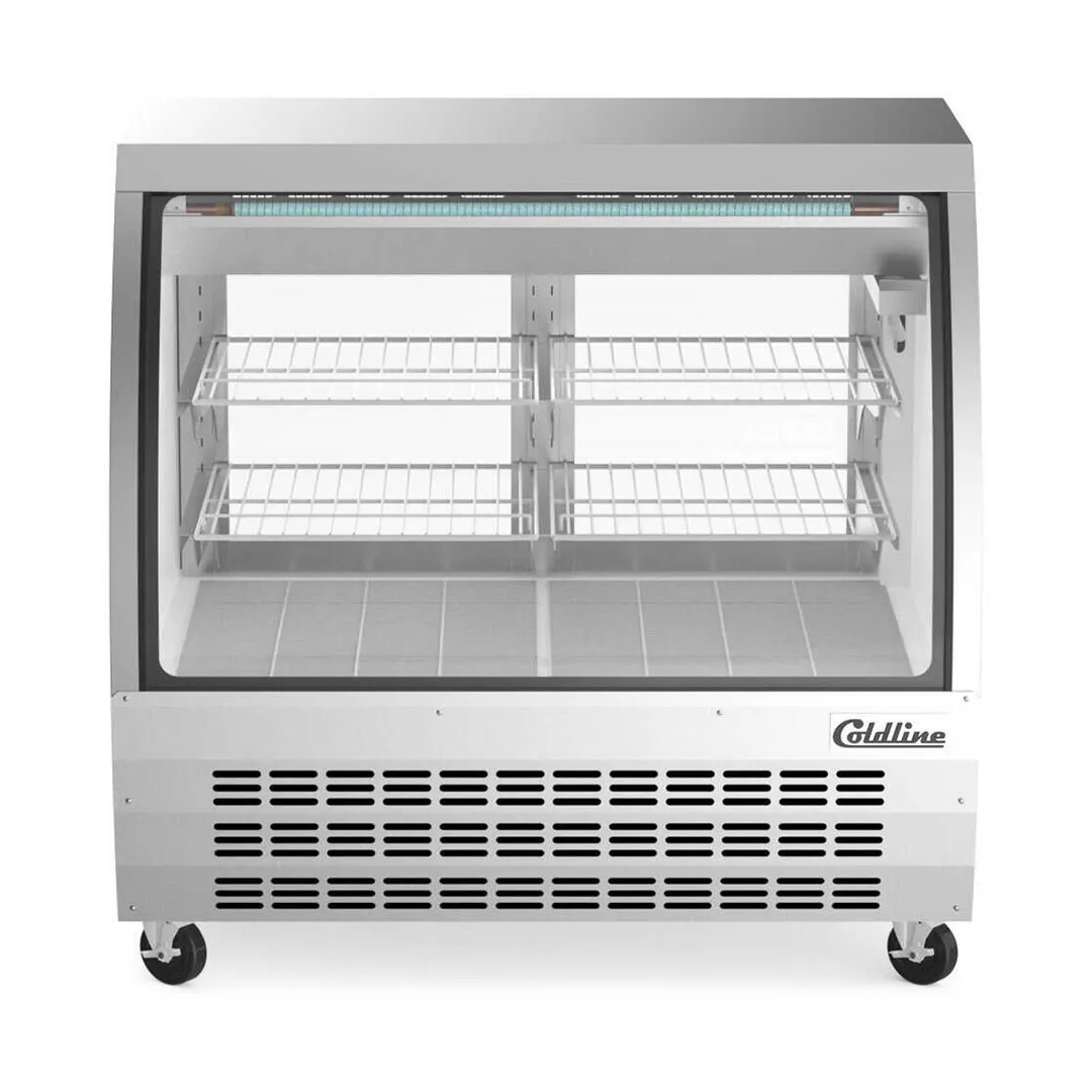 Coldline DC48-SS 47" Curved Refrigerated Deli Display Case
