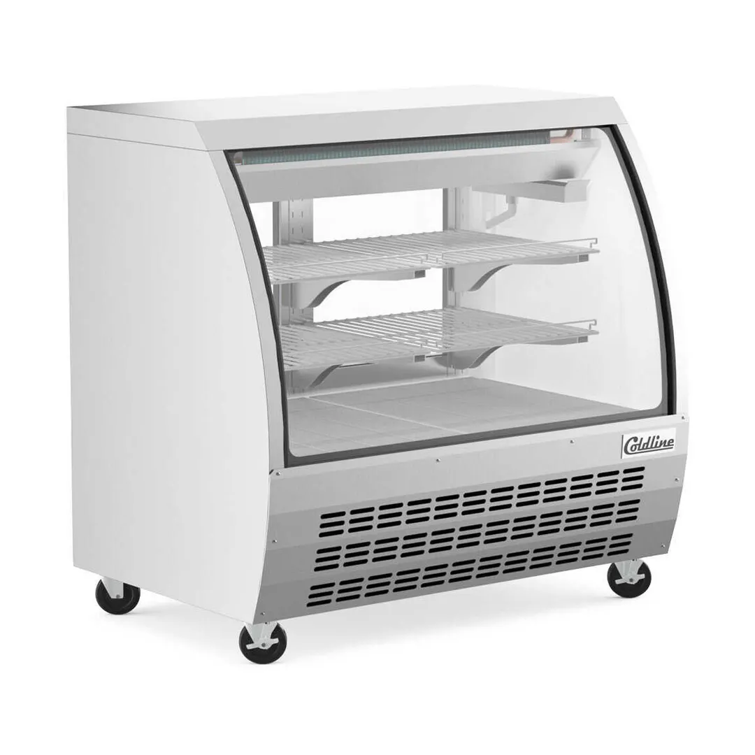 Coldline DC48-SS 47" Curved Refrigerated Deli Display Case