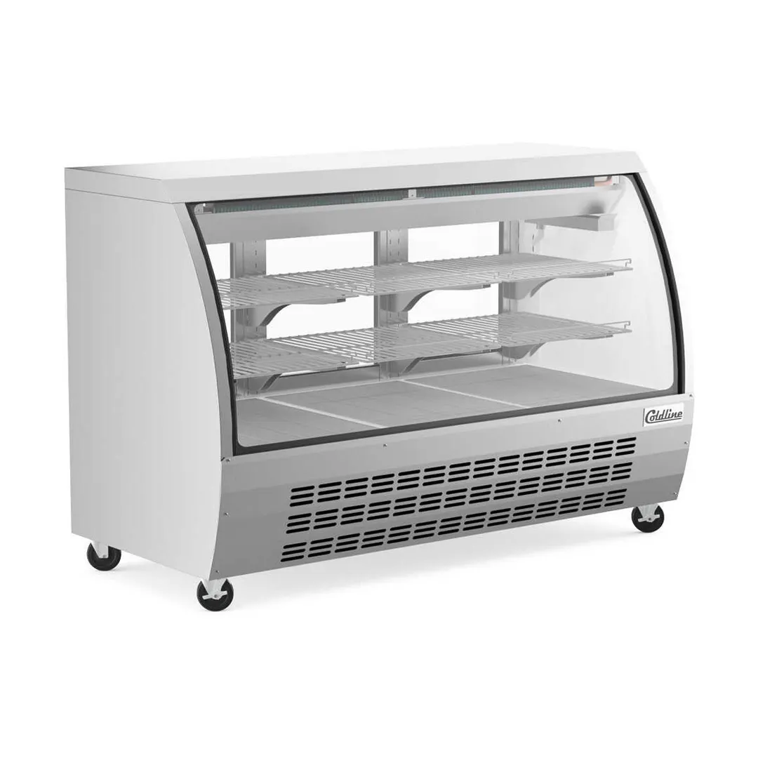 Coldline DC64-SS 64" Curved Refrigerated Deli Display Case