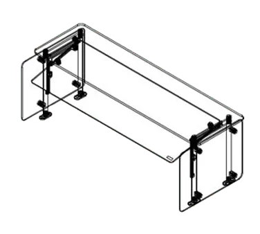 Delfield DCFSFS Flexishield™ Food Shield, Flexible, Single Tier