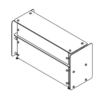 Delfield DCFSG2 Flexishield™ Food Shield, Double Tier with (2) Glass Shelves