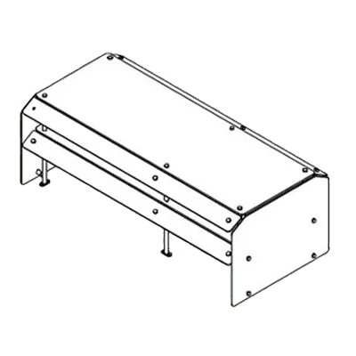 Delfield DCFSHD Flexishield™ Food Shield, Double Tier with Sneezeguard
