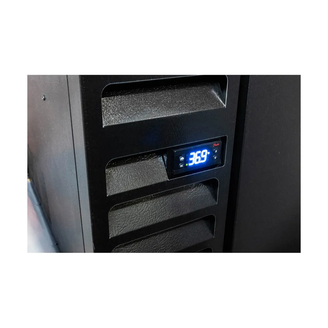 Beverage Air DD58HC-1-B 59" Draft Beer Cooler w/ 3 Kegs, 21.86 cu. ft., 1 Single & 1 Dual-Tap Towers