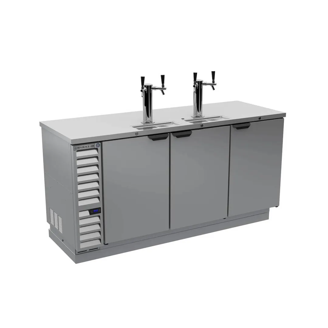 Beverage Air DD78HC-1-S 79" Draft Beer Cooler w/ 4 Kegs, 33.59 cu. ft., 2 Dual-Tap Towers