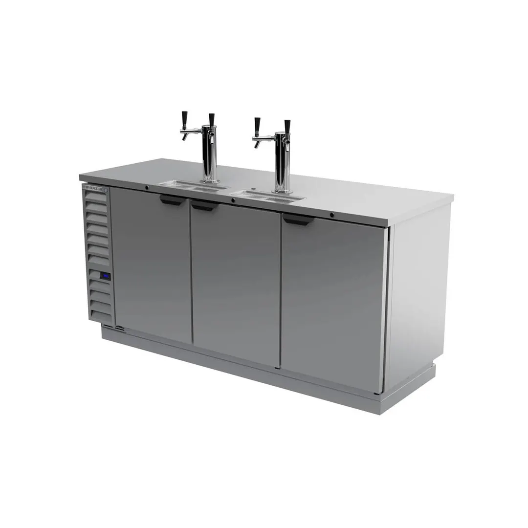 Beverage Air DD78HC-1-S 79" Draft Beer Cooler w/ 4 Kegs, 33.59 cu. ft., 2 Dual-Tap Towers
