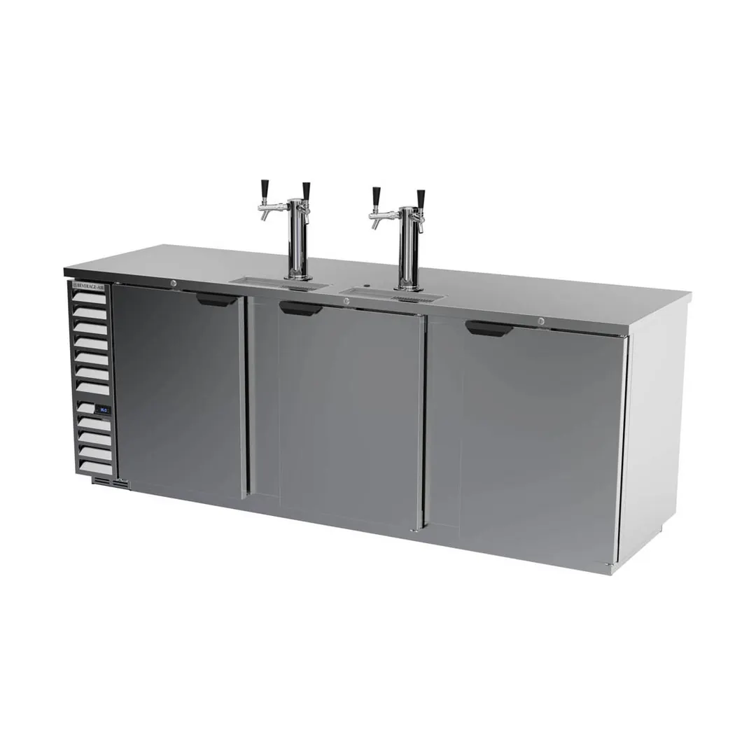 Beverage Air DD94HC-1-S 95" Draft Beer Cooler w/ 5 Kegs, 37.82 cu. ft., 2 Dual-Tap Towers