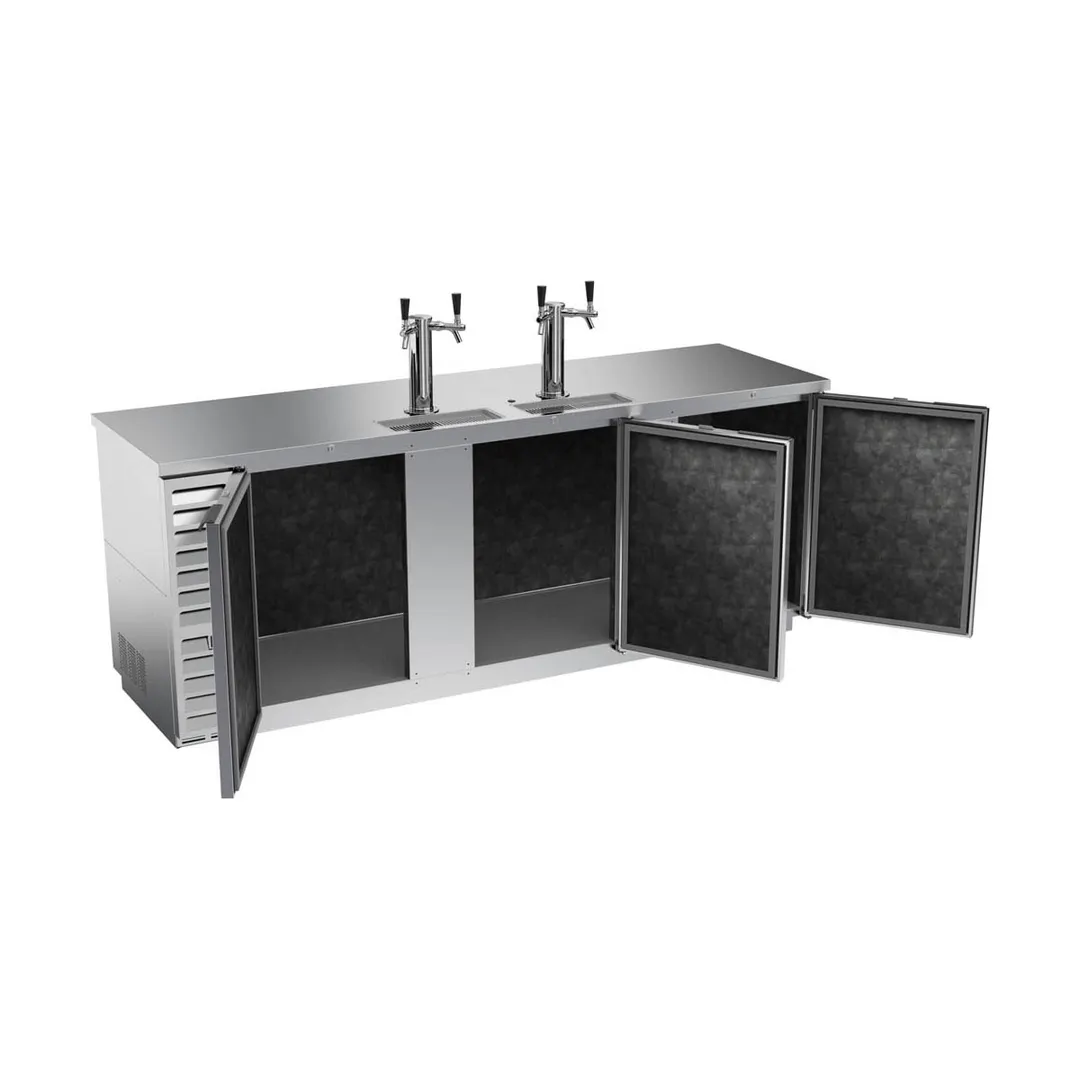 Beverage Air DD94HC-1-S 95" Draft Beer Cooler w/ 5 Kegs, 37.82 cu. ft., 2 Dual-Tap Towers
